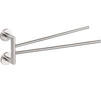 Sapho X-STEEL - Porte-serviettes rotatif, verre/inox poli XS405
