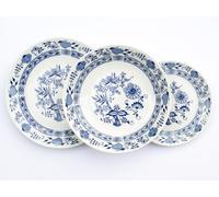Saphyr, set d'assiettes, oignon, Thun 1794, 18 pièces