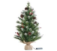 Sapin artificiel 60 cm avec guirlande 30 LED intégrée