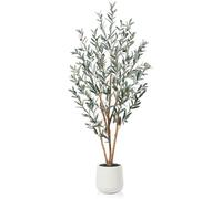 Sapin artificiel de 180 cm, blanc, décoration d'intérieur avec de la mousse