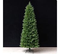 Sapin Artificiel Étroit, Sapin Crayon PE | Toucher Fin,Installation Facile,Déco Polyvalente,Petit Espace,Coin Escalier(2.7m/8.9ft,Green A)