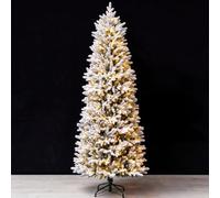 Sapin Artificiel Étroit, Sapin Crayon PE | Toucher Fin,Installation Facile,Déco Polyvalente,Petit Espace,Coin Escalier(3m/9.8ft,White B)