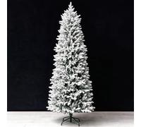 Sapin Artificiel Étroit, Sapin Crayon PE | Toucher Fin,Installation Facile,Déco Polyvalente,Petit Espace,Coin Escalier(2.1m/6.9ft,White A)