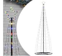 Sapin de Noël à LED - vidaXL - 300 cm - 550 LED - Multicolore - 8 effets lumineux - Usage intérieur et extérieur