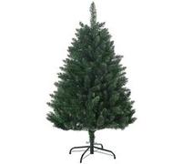 HOMCOM Sapin de Noël Artificiel 120H cm Pied Croix Acier Amovible Vert | 305 Branches