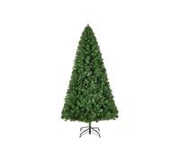 Sapin de Noël Artificiel 220cm Avec 1346 Branches PVC Base en Métal Vert
