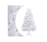 Sapin de Noël artificiel à charnières avec support blanc 180 cm, arbre de Noël, arbre de Noël artificiel, ornement de Noël, décoration de Noël