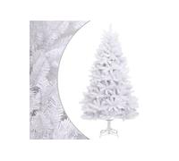vidaXL Sapin de Noël artificiel à charnières avec support blanc 240 cm