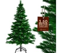 Casaria Sapin De Noël Artificiel 240 Cm - Arbre Réaliste Et Touffu, Montage Rapide, Pied Métal, Réutilisable, Décoration Noël Extérieur, Sapin Artificiel, Sapin De Noël Artificiel