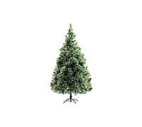 Sapin de Noël artificiel aspect enneigé Ø 100 x 210H cm 968 branches épines imitation Nordmann grand réalisme