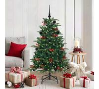 Sapin de Noël Artificiel avec Pommes de Pin et Baies Arbre Décoration vidaXL