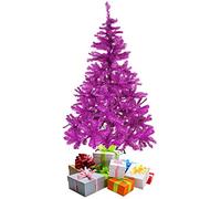 Sapin de Noël artificiel avec support Violet/rose 150 cm