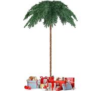 Sapin de Noël Artificiel de 180 cm, Palmier de Noël Pré-Illuminé