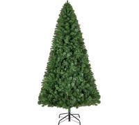 Sapin de Noël artificiel de 2,2 m, sapin de Noël complet avec 1346 branches et base métallique robuste pour la décoration de la maison, des fêtes et du bureau