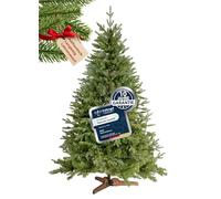 Sapin de Noël Artificiel de qualité supérieure, 180 cm, réaliste, Branches extrêmement denses, Support en Bois, Sapin de Noël Artificiel