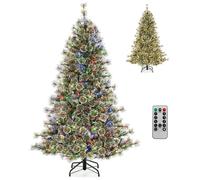 Sapin de Noël Artificiel 180 cm, Arbre de Noël à Charnière 598 Aiguilles de Pin