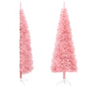 Sapin de Noël artificiel - MOTHINESSTO - Demi sapin - Rose - 180 cm - 246 pointes