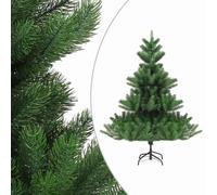 Sapin de Noël Artificiel Nordmann avec LED et Boules Vert 180cm | Forme symétrique, branches alignables, PE réaliste, support acier, LED USB 5V, réutilisable
