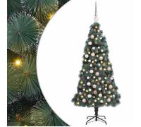 vidaXL Sapin de Noël artificiel avec support Vert 30 x 30 x 120 cm PET