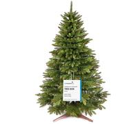 Sapin de Noël Artificiel Premium 180 cm - Gagnant du Test - Réalisme Exceptionnel, Branches épaisses, livré avec Support en Bois et Sac de Rangement - Pure Living