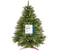 Sapin de Noël Artificiel Premium 90 cm - Gagnant du Test - Réalisme Exceptionnel, Branches épaisses, livré avec Support en Bois et Sac de Rangement - Pure Living