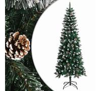Sapin de Noël artificiel PVC, plastique et acier Décor vacances moderne vidaXL v