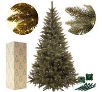 SPRINGOS Sapin de Noël Artificiel en épicéa du Caucase - 180 cm - Fabriqué en UE - Support en Plastique