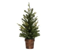 Sapin de Noël Artificiel Vert 2 Tons dans Un Pot cuivré H 70 cm - Feeric Christmas