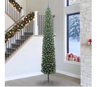 Sapin de Noël artificiel - vidaXL - 300 cm - Vert - PVC et acier - Lumières LED blanc chaud - Connectivité USB
