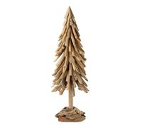 Sapin de Noël en Bois Flotté Chalet 100cm Naturel