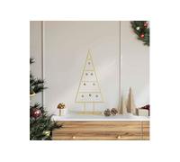 Sapin de Noël en Métal - Acier Peint par Poudre - 60 cm - Doré