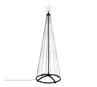 Sapin de noël extérieur ECD Germany 150cm éclairage à 154 LED avec minuterie 9 modes et télécommande