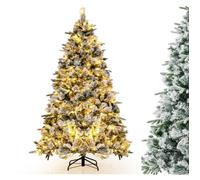 Sapin de Noël artificiel illuminé structure automatique avec Base en Fer, 180cm