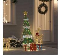 Sapin de Noël lumineux - VIDAXL - Design 2D - 150 cm - LED blanc chaud - USB intérieur/extérieur