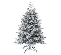 Feeric Lights & Christmas – Sapin de Noël Yukon 150 cm – artificiel, pied métal, blanc