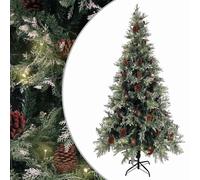 vidaXL Sapin Pommes de Pin LED 225 cm