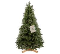 Sapin de Noël - SPRINGOS - 180 cm - Pin artificiel scandinave - Réutilisable - Socle en bois