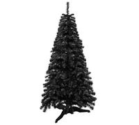 Springos Sapin de Noël artificiel de qualité supérieure - 180 cm - Noir - Dense et réaliste - Avec support stable et carton - Pour décoration de Noël festive