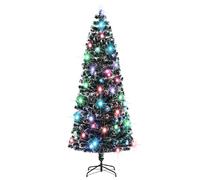 Sapin de Noël vidaXL 240 cm LED/fibre optique