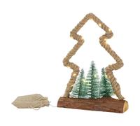 Sapin en jute LED - 30 cm