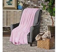 Sapphire Collection Couverture cellulaire 100 % coton bio doux et léger pour adulte Rose Super king 285 x 230 cm