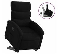 SARA@Fauteuil - Levage électrique - accoudoirs - inclinable noir tissu HO41809