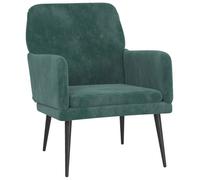 SARA@Fauteuil Vert foncé 62x79x79 cm Velours - Fauteuil mixe 1 personne HO89776