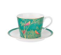 Sara Miller for Portmeirion Tasse et Soucoupe, Céramique, Green, 230 x 185 x 95 cm