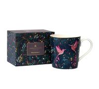 Sara Miller India Collection Tasse Motif colibri Bleu foncé