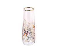 Sara Miller London Portmeirion Petit Vase à Tige Collection Chelsea Oiseau dans Un Arbre