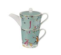 Sara Miller London Woodland Tales Tea for One, Merry Band, vert, 45,7 x 43,2 x 25,4 cm