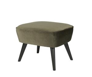 SARA - Repose pied en velours vert chaud Vert