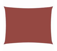 SARA@Voile de parasol/ombrage - Anti-UV - Polyéthylène haute densité - tissu oxford rectangulaire 4x5 m terre cuite HO97883