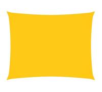 SARA@Voile de parasol/ombrage - Anti-UV - Polyéthylène haute densité - tissu oxford rectangulaire 6x8 m jaune HO36074